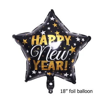 1/3PCS 2022 An Nou Fericit Folie de Aluminiu Balon Decor Sticla de Vin Rotund Stele Balon de Craciun Petrecere de Ziua Decor