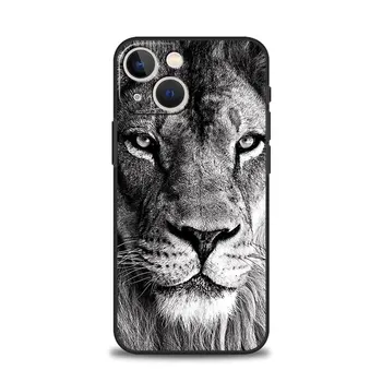 Caz Pentru Samsung Galaxy S22 Ultra S20 FE S21 S10 S9 S8 Plus S10e Funda Silicon Coque din Africa de Leopard Lei Panteră în Junglă