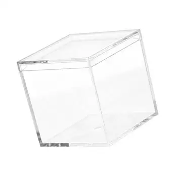 4buc Durabil Cutie de Bomboane mai Multe Utilizări PS Transparente Cub Portabil Mini Capac Organizator Caz Container pentru Nunta