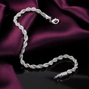 Fabrica de en-gros de moda Frumos Elegant Placat cu argint farmec Coarda Minunat Brățară calitate Top bijuterii Superbe H207