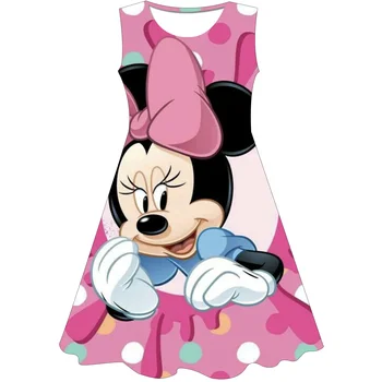 Minnie Mouse Dress Rochii Fete Pentru Copii De Ziua Tinuta Rochii De Fată Costum Pentru Copii Petrecere Disney Serie Fusta Haine 1 La 10 Ani