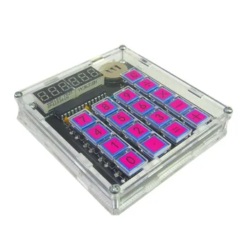 DIY MCU Calculator Kit Digital Tub Calculator Cu Șase Luminoase de culoare Roșie cu 7 Segmente, LED Module, Scădere, înmulțire, împărțire Funcție