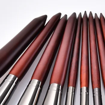 11Pcs Set de Perii Machiaj Cosmetice Fundație Pulbere Fard de obraz Fard de Ochi Buze Amestec de Lemn de Make Up Brush Tool Kit Maquiagem