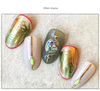 12Colors Naturale Abalone Fileuri de Coajă Colorat Piatră de Marmură Unghii de Arta Unghiilor Paillette Manichiura pentru Unghii Decoratiuni