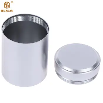 1x Argint Aluminiu Etanș Recipientul Planta Rezerva de Metal Sigilat Ceai Borcan Containere de Depozitare