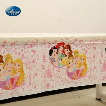 Disney Princess-Desene animate Temă frumoasă față de Masă Tablecover 1.35*2,2 m Petrecere Decoratiuni Fete Favoare Consumabile Partid
