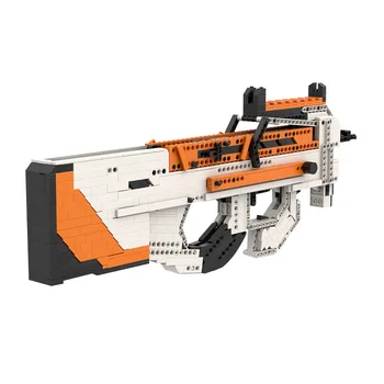 P90 Pistol Mitralieră Asiimov de Potrivire de Culoare MOC Militare Serie de Blocuri de Colectare de Jucării pentru Copii Pentru Copii Cadouri de craciun