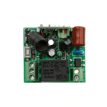 AC 220V 1CH RF fără fir control de la distanță comutator 1 poze receptor +1 poze transmitator Cu 2 butoane pentru PE și B pentru OFF