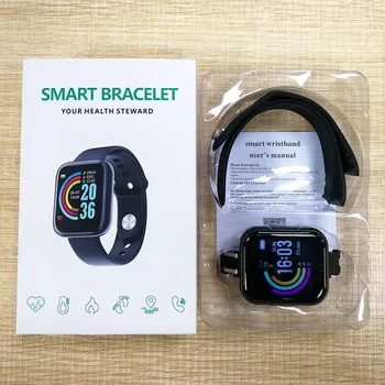 Y68/D20 Pro Ceas Inteligent Tensiunii Arteriale Monitor de Ritm Cardiac Sport Bluetooth Smartwatch Tracker de Fitness pentru Android