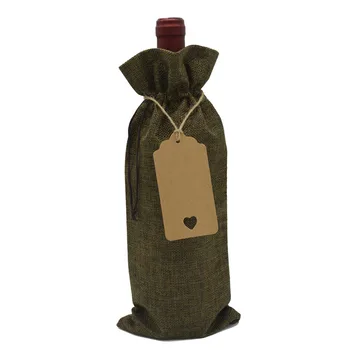 Lenjerie de cordon buzunar, lenjerie de vin sac + set de tag-ul, sticla de vin sac, vin degustare oarbă sac