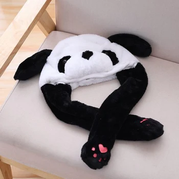 2021 Noua Moda de Înaltă Calitate de zi cu Zi Panda Ciupit de Ureche Pălărie de Pluș Airbag Ureche Pop-up de Dans Drăguț Jucărie Beanie Palarie Cadou de Ziua de nastere