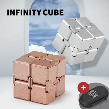 Infinity Cube Mini Frământa Jucarii Deget EDC Anxietate Stres de Relief Cub de Blocuri Copii Copii Jucarii Haioase cel Mai bun Cadou Jucarii Pentru Copii