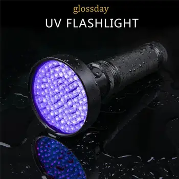 100 Led-uri Uv Ultraviolete Lanterna Impermeabil Oana Inel Fluorescente 395nm Inspecție Lampa Pentru Pașaport fals Detector de Conducere