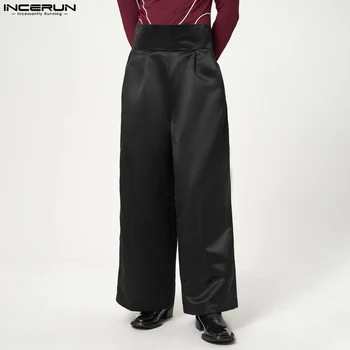 2022 Moda Barbati Pantaloni Culoare Solidă Talie Mare Parte Drept Pantaloni Barbati Joggeri Streetwear Liber Pantalon Casual S-5XL INCERUN