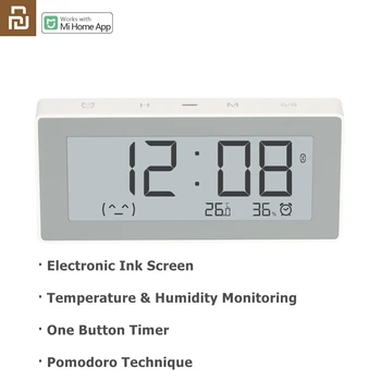 Youpin MMC BT4.0 Smart Electric Digital Ceas cu Higrometru Termometru E-ink de Măsurare a Temperaturii Instrumente de Lucru Cu Xiaomi App Acasă