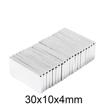 2~50PCS 30x10x4 Bloc Puternici Magneți Puternici 30mmX10mm Foaie de Magnet Permanent 30x10x4mm Magnet de Neodim 30*10*4