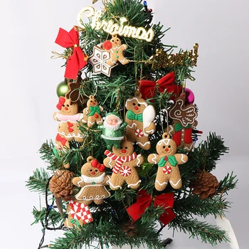 Portabil Om turtă dulce Ornamente pentru Pomul de Craciun Usoare Creative de Crăciun Agățat Pandantiv Eco-friendly pentru Acasă de Anul Nou Decor