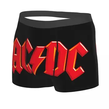 Moda AC DC Boxeri pantaloni Scurți, Chiloți de sex Masculin Breathbale Australian Trupa de Rock Boxeri Lenjerie