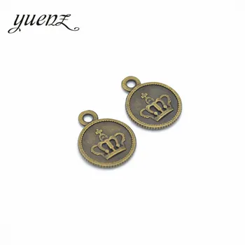 YuenZ 20buc Zinc din Aliaj bronz Antic Coroana Farmece Pandantive Bijuterii rezultate Pentru DIY Cravată Colier Bratara 19*15mm N208