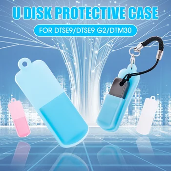 3pcs Silicon U Disc de Stocare de Caz Sac Portabil USB Flash Drive Caz Capacul de Protecție pentru U Disc Flash Disk Protector cu Coarda