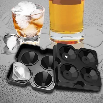 Craniu 3D Mucegai Silicon pentru cuburi de Gheață Mucegai Ice Cube Maker, Ice Ball Mucegai Whisky, Vin, Cocktail de Gheață Cub de Gheață Mingea mucegai Mucegai