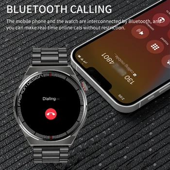 LIGE AMOLED de apelare Bluetooth Smartwatch Full Touch Sport Tracker de Fitness IP68 Impermeabil Personalizat de Apelare Wireless de Încărcare Ceas Inteligent