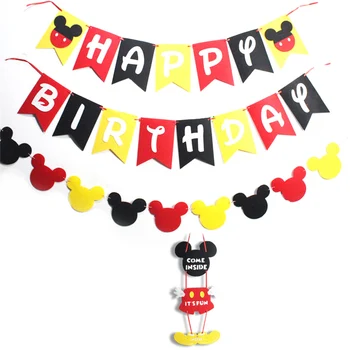 Articole Party Mickey Mouse imagine decor petrecere copii, petrecere de aniversare balon pandantiv copilul shouwer consumabile pentru copii de naștere