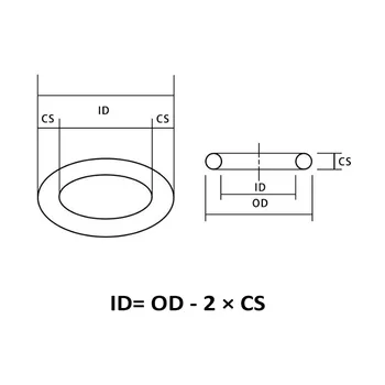 5/10buc CS3.5/4/5mm Silicon Rosu O-Ring VMQ de Calitate Alimentară Inel de Etanșare Impermeabil Și Izolat OD 15-80mm