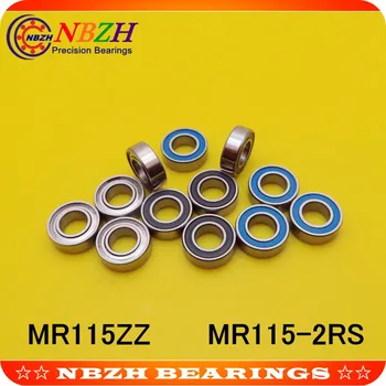 NBZH bearingNBZH Prețul de Vânzare 10buc Înaltă Calitate ABEC-5 Z2V2 EMQ MR115-2RS 5*11*4 Mm Miniaturale Rulmenți MR115RS L1150
