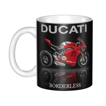 Personalizat Ducatis Italia Flag Cani DIY Motocicleta Ceramice Ceai Lapte Cafea Cupe Bărbați Femei de Muncă în aer liber Camping Halbă de Bere