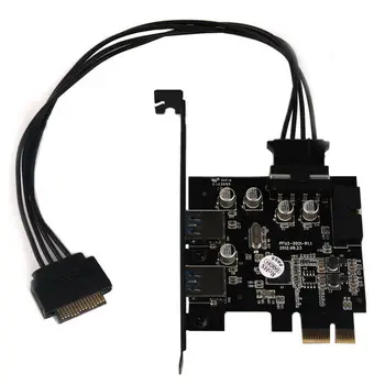 PCIE LA 2 Port USB 3.0 PCI-e Interne 20Pin Adaptor PCI Express chipset FL1100