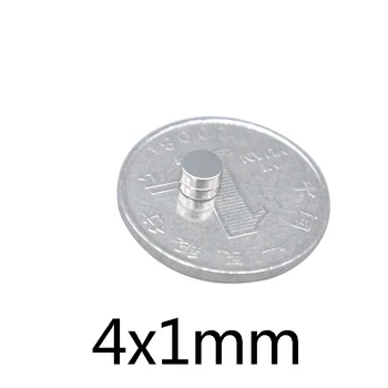 50~3000BUC 4x1mm Mini Circulare Mici Magneți 4mm x 1mm N35 Magnet Neodim Dia 1mm Permanent Magneții NdFeB 4*1mm
