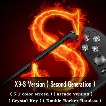 Cele mai noi Upgrade-X9-S 5 inch joc consola X9 Plus portable arcade emulator joc de masina de 8GB/40GB cu mii de jocuri gratuite