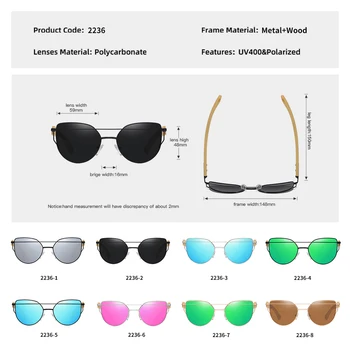 GM Brand de Bambus Polarizat ochelari de Soare UV400 Omul de Femei de Moda, Stil Design Original din Lemn Ochelari Oculos de sol masculino