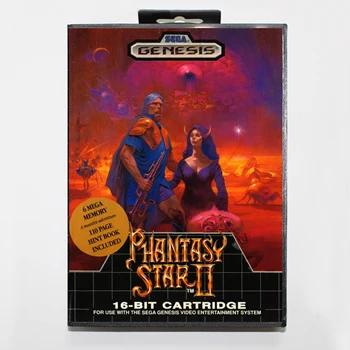 Phantasy Star II 16bit MD Carte de Joc Pentru Sega Mega Drive/ Genesis cu Cutie de vânzare cu Amănuntul