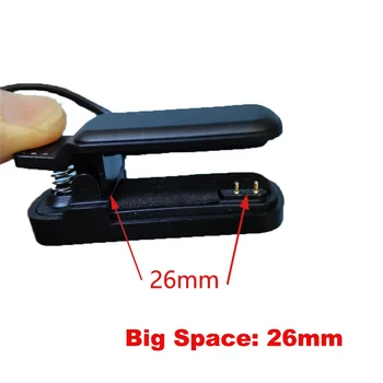 Ceas inteligent 2Pin Încărcător Clip 3mm 4mm Universal Dock de Încărcare Cablu Pentru Smart Bratara Bratara USB Original, Cablu de Încărcare
