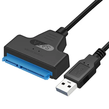 USB 3.0 SATA 3 Cablu Sata la USB 3.0 Adaptor de Până la 6 Gbps Suport 2.5 Inch HDD Extern Hard Disk SSD 22 Pin Cablu Sata III